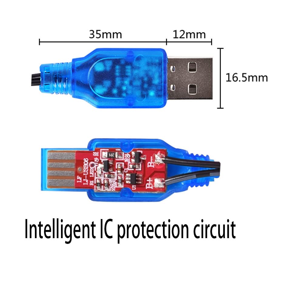 3.7V 800Ma Fast Usb Charger Cable With Sm 2P Connector Plug Fit For 3.7V 500Mah 800Mah 1500Mah Lithium Lipo Battery 3.7V Fast Us
