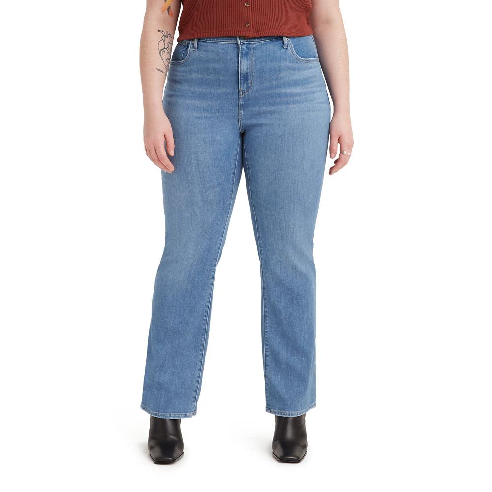 Levis Womens Plus Size 725 High Rise Bootcut Jeans, (New) Indigo Worn In, 37 Regular