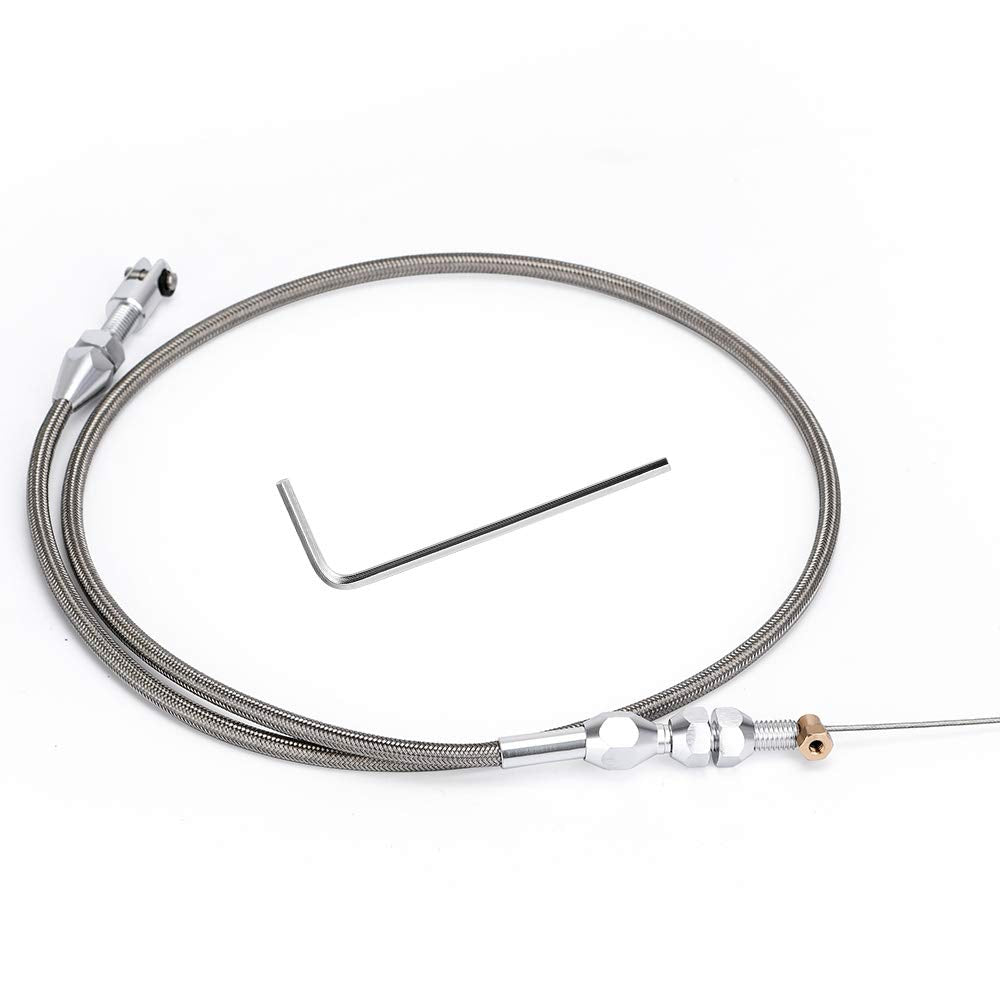 Pqy 36'' Braided Throttle Cable Kit Compatible With 97 07 Chevrolet/Chevy Ls1 Engine 4.8L 5.3L 5.7L 6.0L