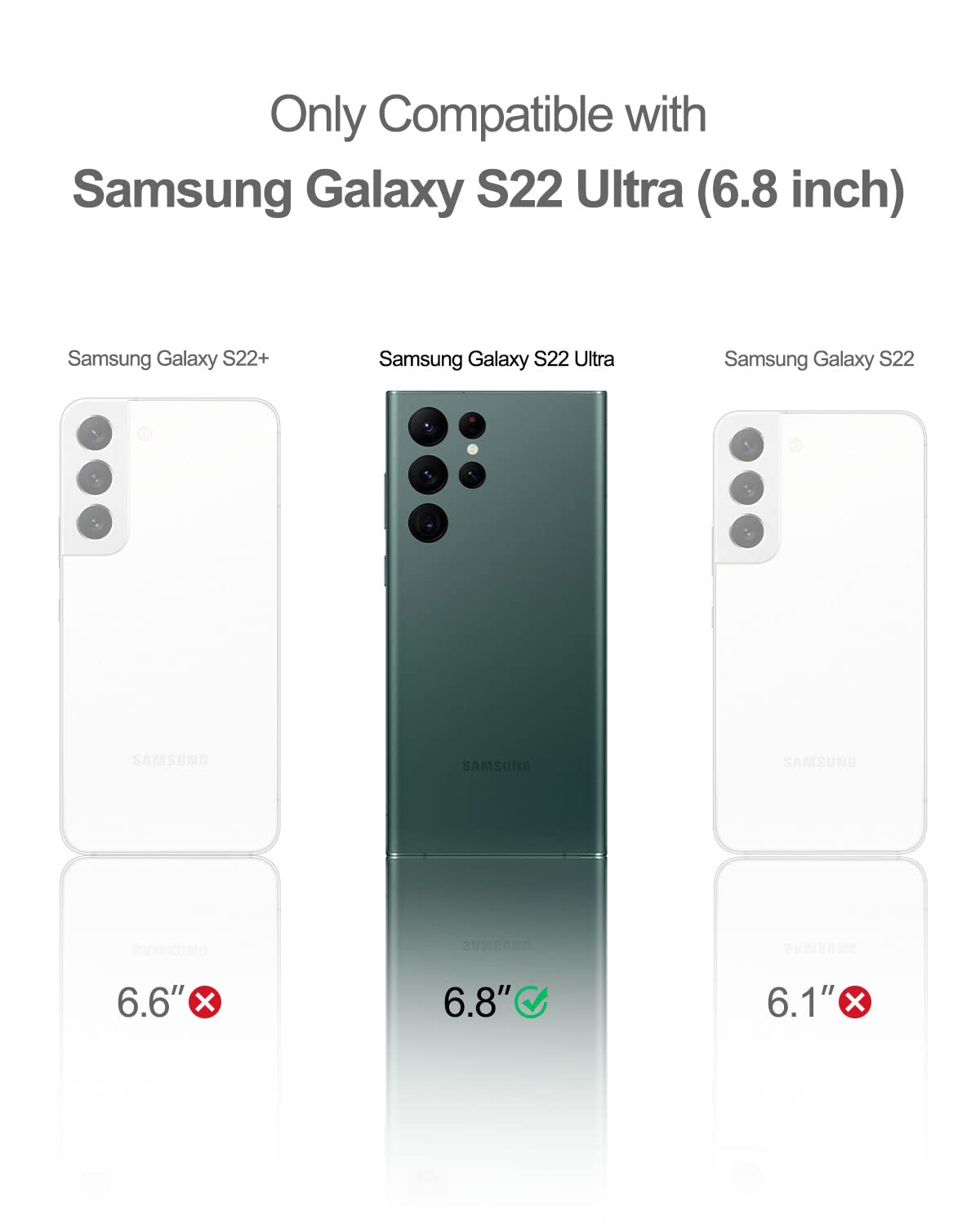 Suritch For Samsung Galaxy S22 Ultra Case, Built In Screen Protector For Samsung S22 Ultra 5G Case Full Body Protection Shockpro