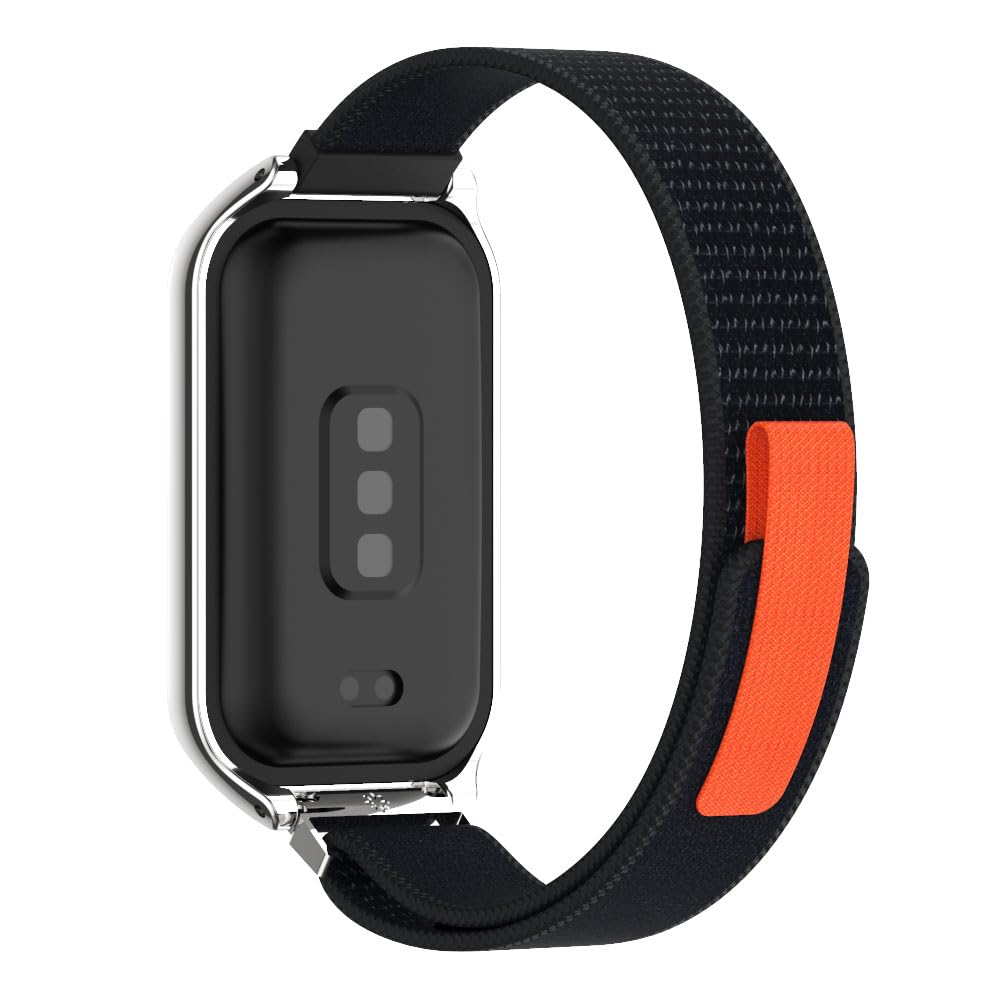 Mijobs Strap For Amazfit Band 7 Nylon Replacement Strap Watch Wristband Smart Bracelet Accessories For Amazfit 7 Fit Band