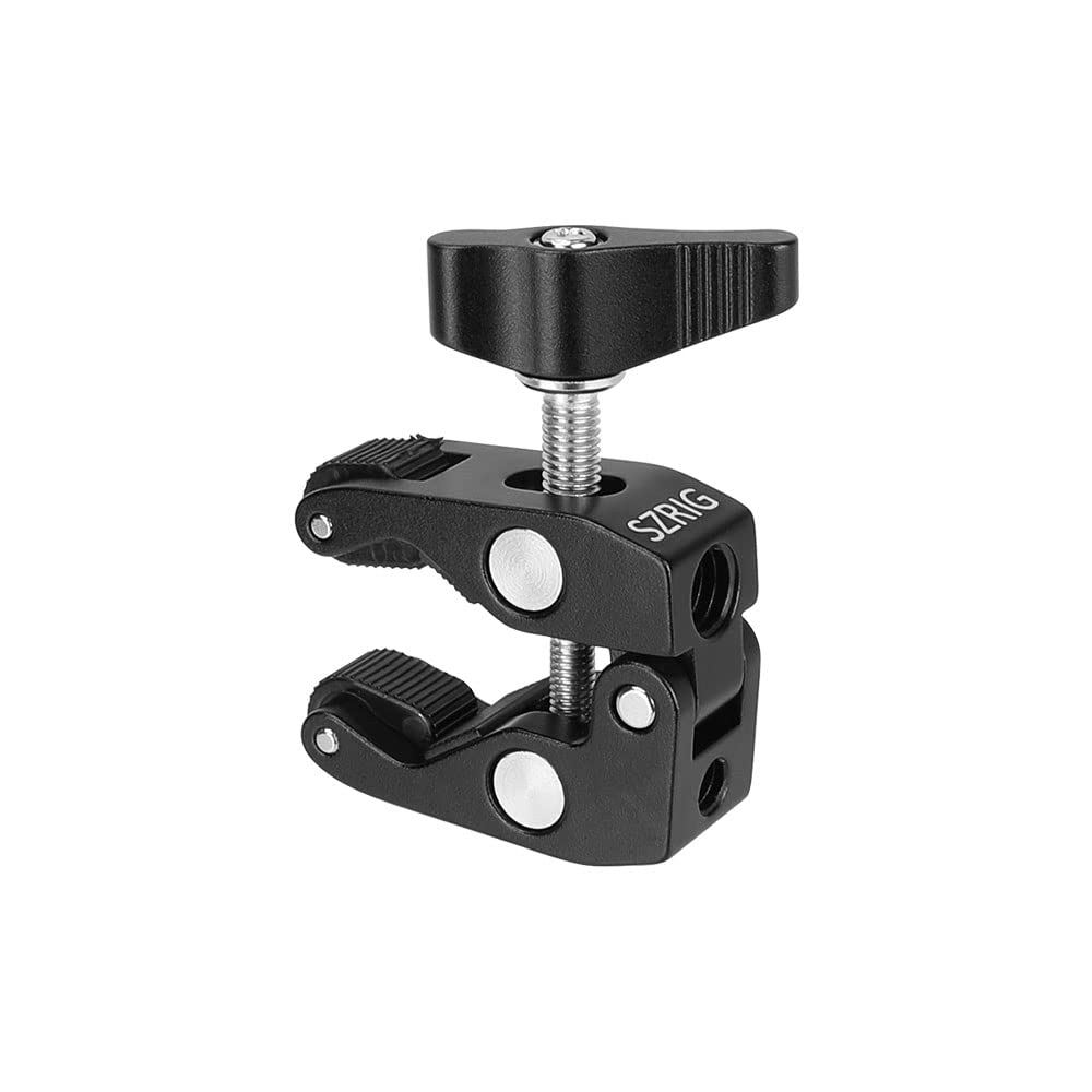 Szrig Super Crab Clamp With 1/4'' 20 & 3/8'' 16 Mounting Point For Camera Photo Studio