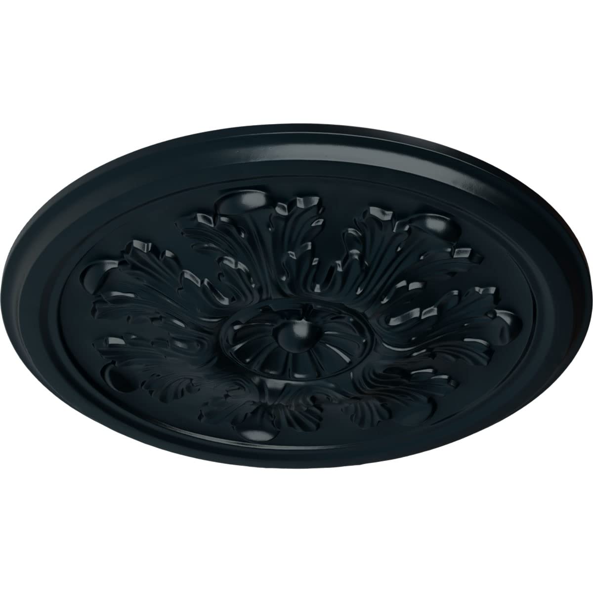 Ekena Millwork Cm12Lensf Legacy Acanthus Ceiling Medallion, 12 3/4''Od X 7/8''P (Fits Canopies Up To 3 1/2''), Hand Painted Nigh