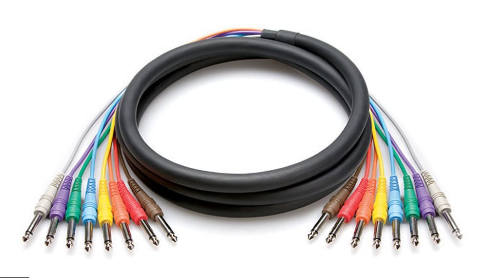 Hosa CPP-801 1/4 in TS to Same Unbalanced Snake, 3.3 feet