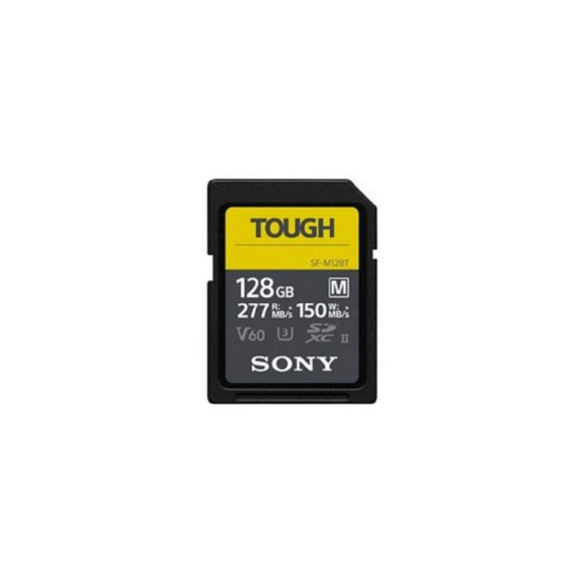 Sony TOUGH M series SDXC UHS II Card 128GB, V60, CL10, U3, Max R277MB/S, W150MB/S (SF M128T/T1)