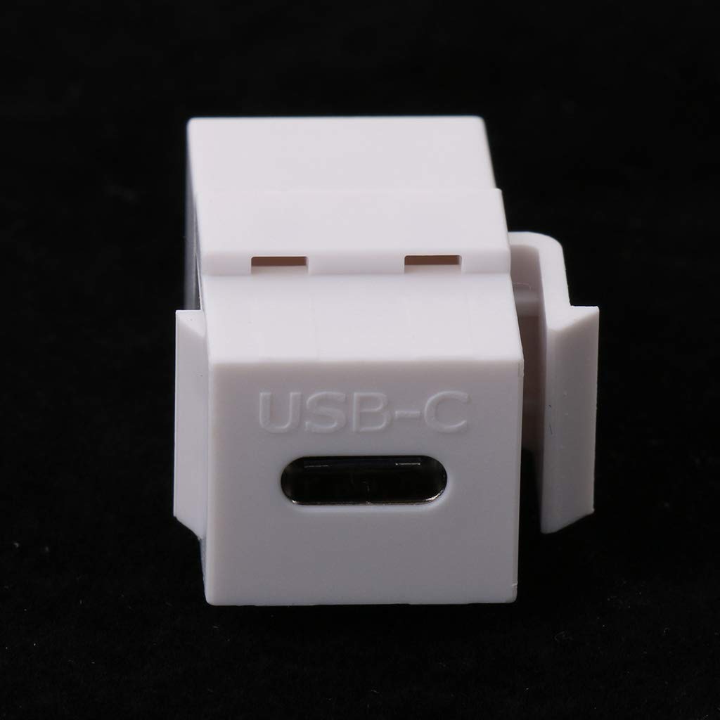 Qaoquda Usb C Keystone Jack, Usb 3.1 Type C Connector Keystone Insert Female To Female, Coupler Type For Wall Plate Outlet Panel