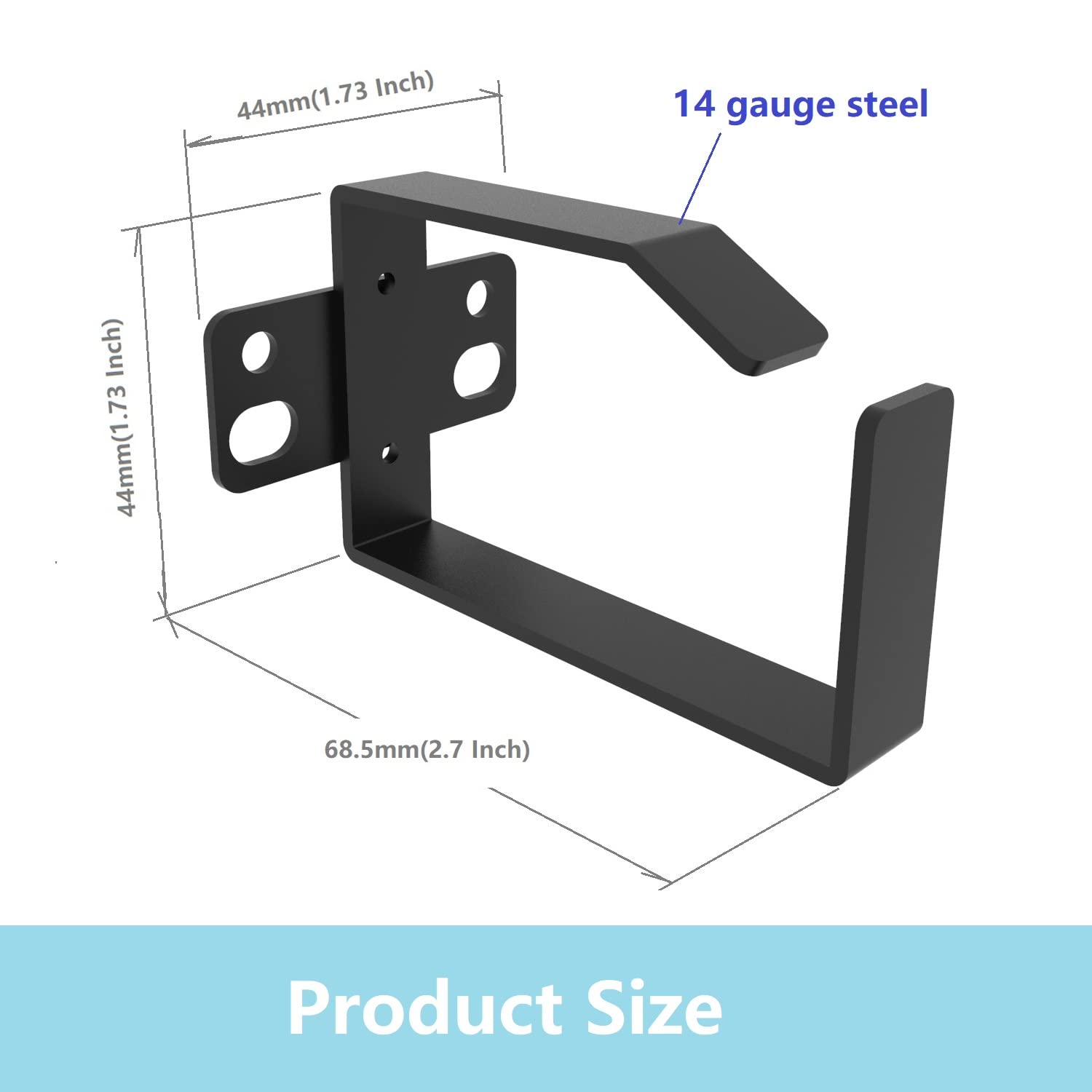 Qiaoyoubang 10 Pack Of 1.7 X 2.7In Server Rack Cable Management D Ring Hooks   Network Rack Mount Cord Organizer Ring Set For Po