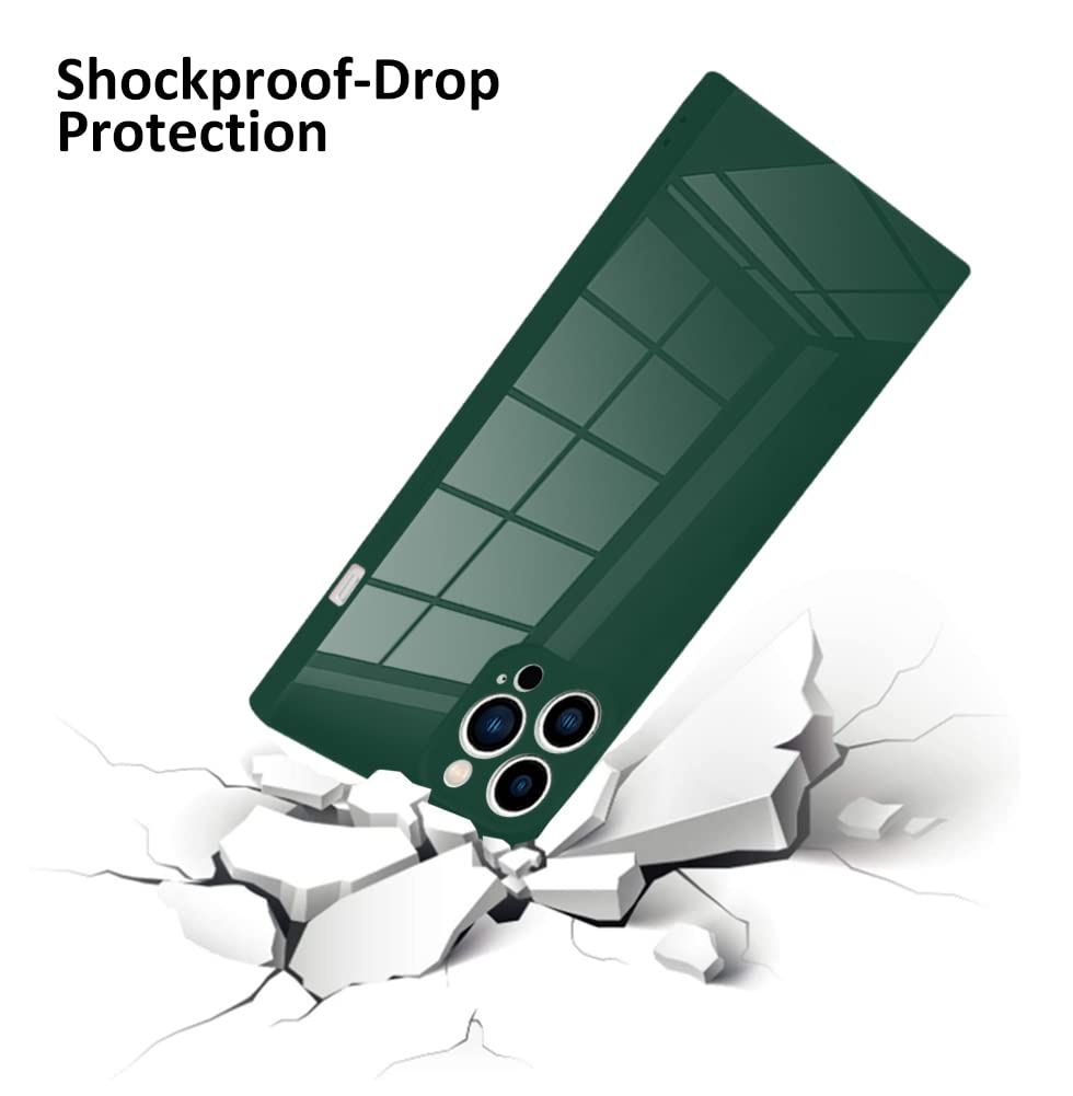 Lsl For Iphone 14 Pro Case Square Green Soft Tpu Bumper Anti Drop Anti Scratch Shock Absorption Protective Wireless Slim Cover C