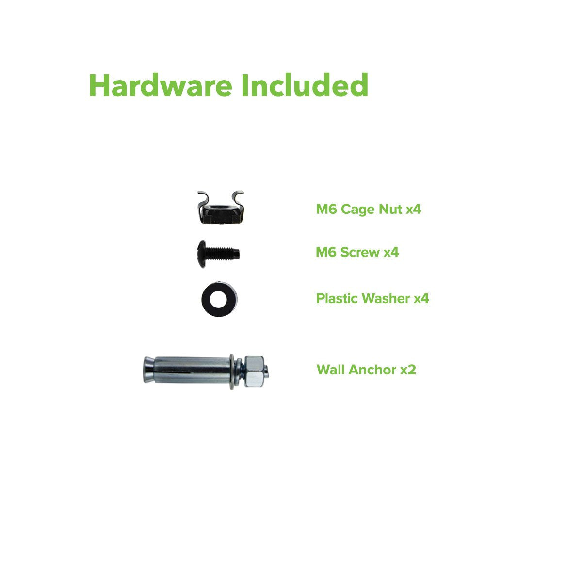 Navepoint 2U 19 Inch Vertical Wall Mount Rack Wall Mountable Server Rack W/Hardware Black