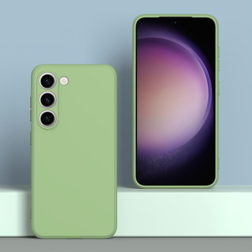 Wogroo For Samsung Galaxy S23 Fe Case Green, Scratch Resistant With Soft Touch, Slim Thin Phone Cover For Samsung Galaxy S23 Fe