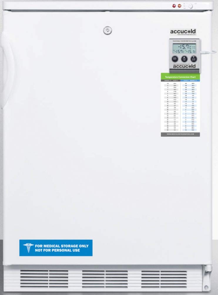 Summit VT65MLMED Upright Freezer, White