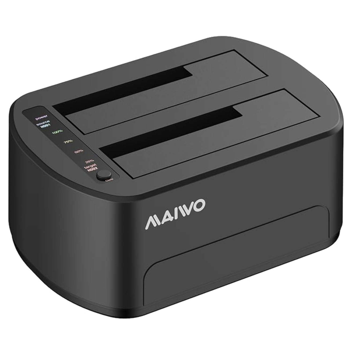 Maiwo External Hard Drive Docking Station With Offline Clone For 2.5/3.5' Sata Hdd/Ssd, 5Gbps With Uasp, 44Tb Capacity, Dual Bay Usb 3.0 To Sata Adapter Duplicator