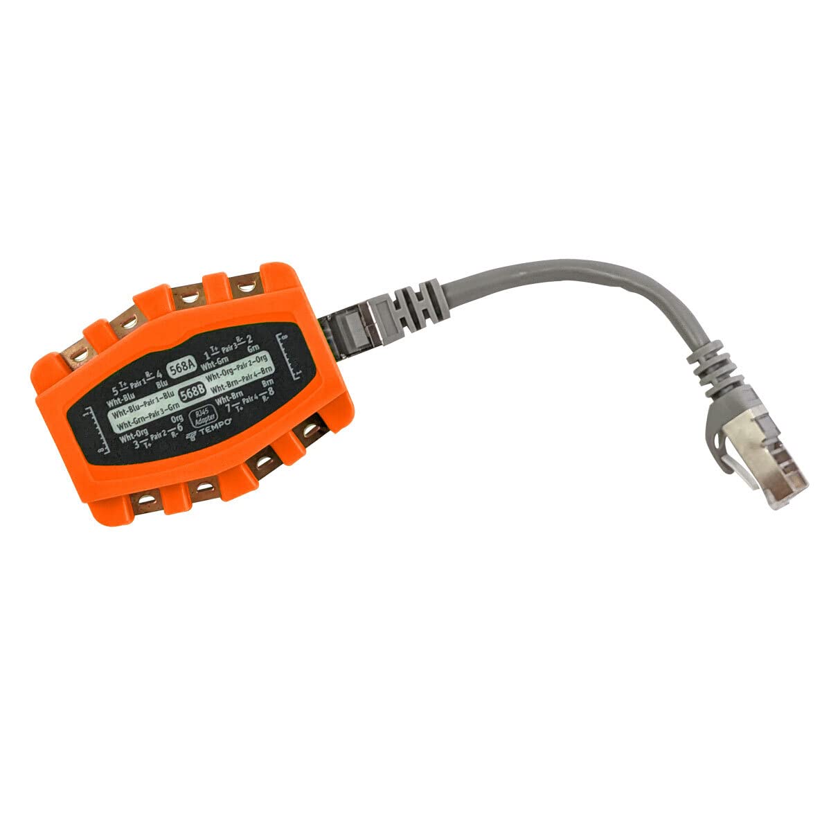 Paladin Tools Pa1902 Rj45 Modular Adapter, 8 Way | Cat4 Cat6 Rj45 Lans | Notched Copper Contacts (2023 Model)