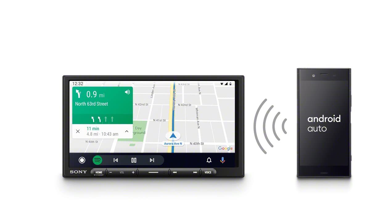 Sony XAV AX4000 7 Inch Multimedia Receiver with Wireless Car Play/Android Auto and Maestro Ready (XAVAX4000)