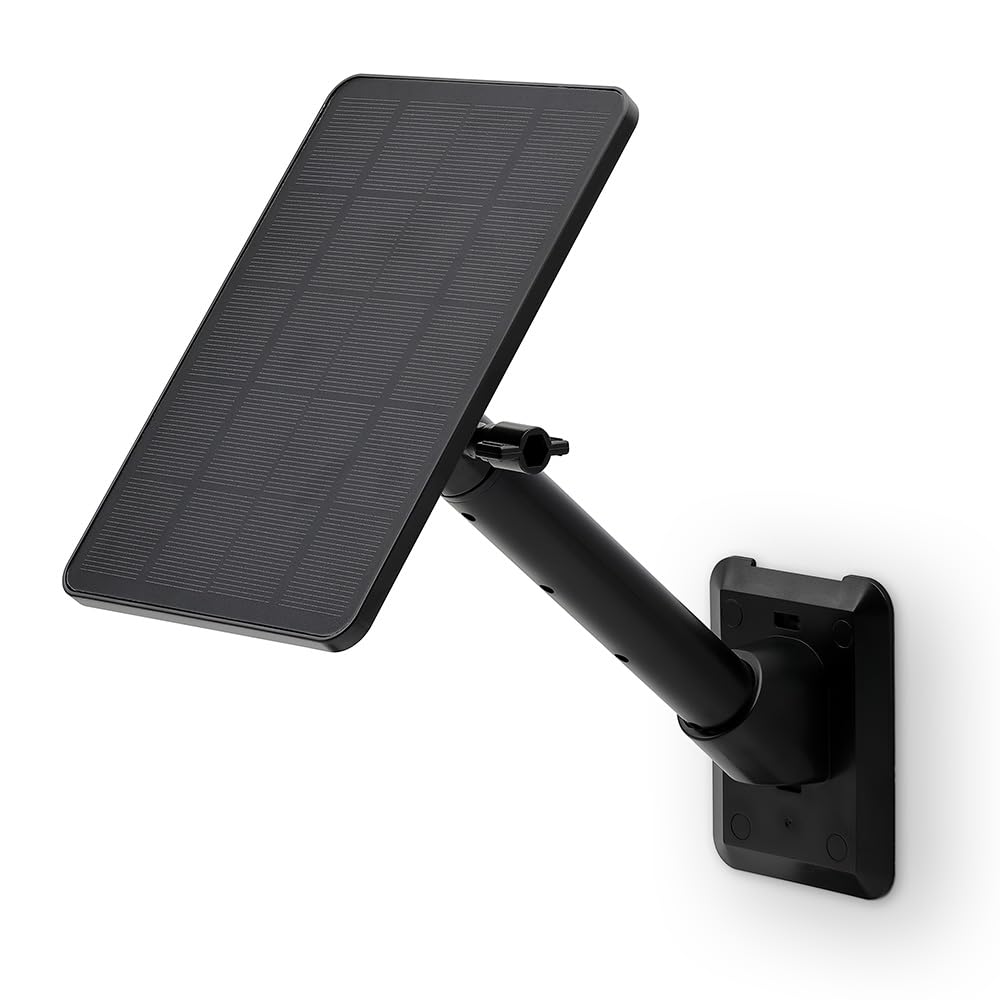 Holicfun Universal Solar Panel Wall Mount For Ring, Eufy, Arlo, Wyze, Reolink Solar Panels And More, Extended Mounting Arm, Mult