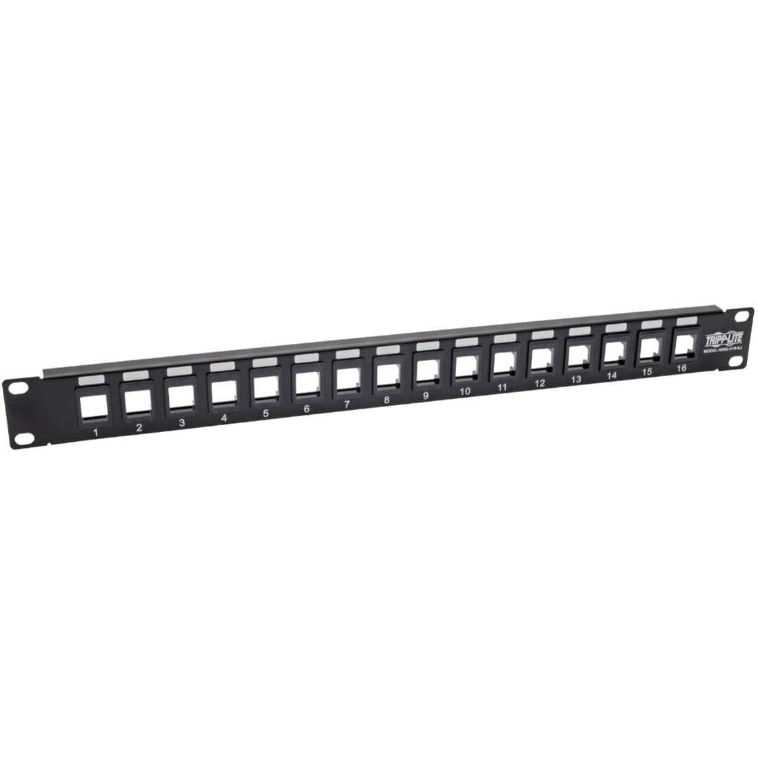 Tripp Lite 16 Port Keystone Blank Patch Panel Rj45, Usb, Hdmi, Cat5E / Cat6 Rackmount Unshielded 2Urm Taa (N062 016 Kj)