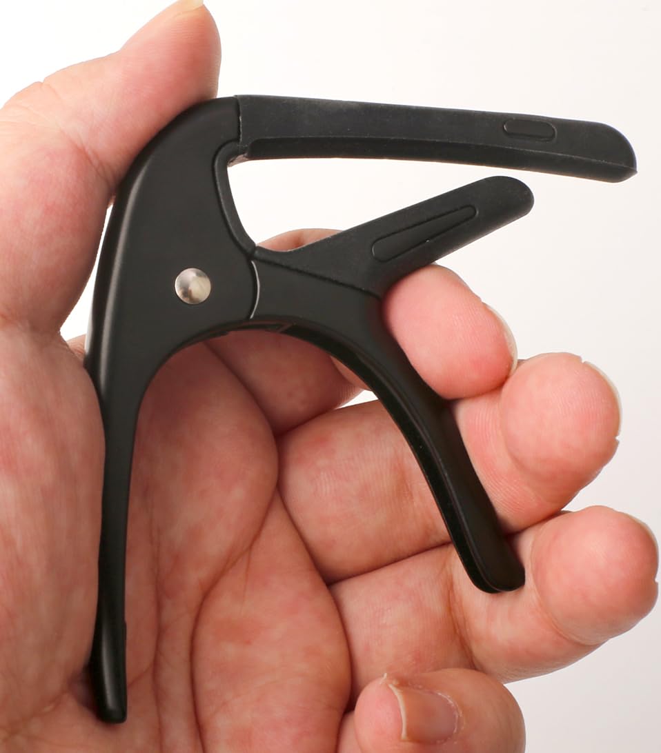 Guitar Capo For Acoustic And Electric Guitars 2 Packs Capo 6-String Acoustic Capo Guitar Accessories (Black-Black)