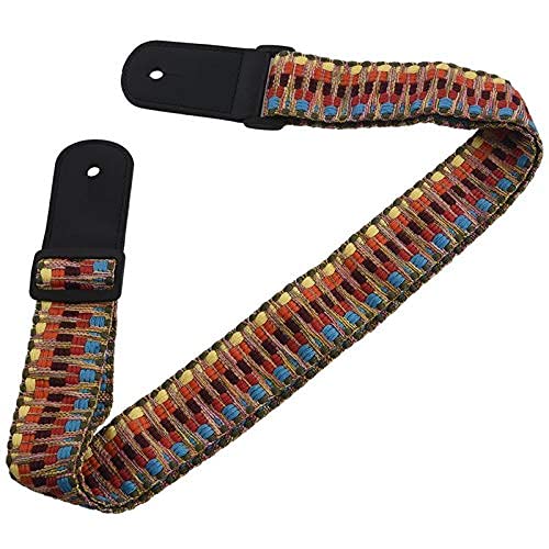 Ubersweet Imported 2X(Adjustable Classic Style Guitar Soft Strap Cotton for Belt Electric Bass L9V2