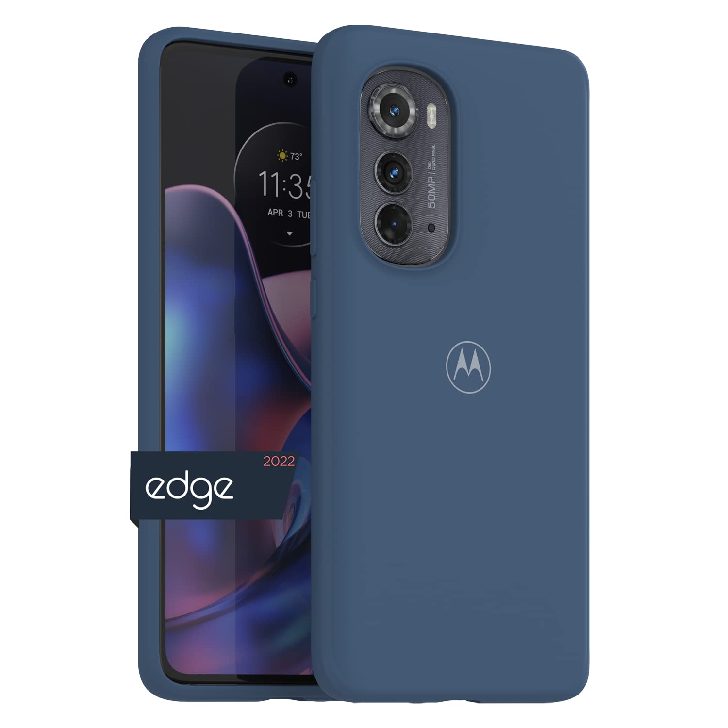 Motorola Edge (2022) Dusk Blue Protective Case - Precision fit, Stylish Shock Absorbing Phone Case