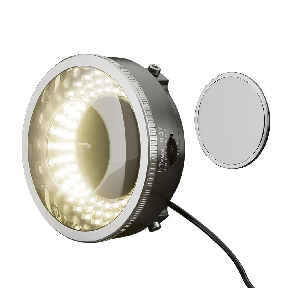 Ifixes Il37 Microscope Polarized 96 Led Ring Light Anti Glare Microscope Lamp Illuminator For Soldering Repair Industrial Camera