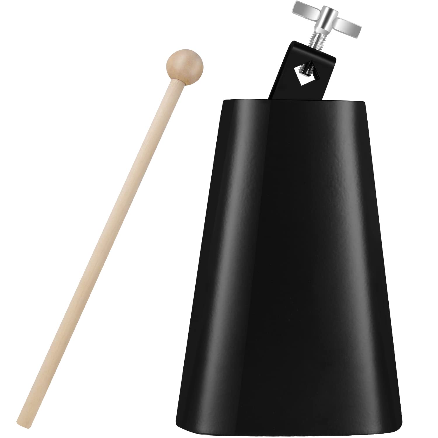 Eastrock 7 Inch Metal Steel Cow Bells Noise Makers Hand Percussion Cowbell With Stick For Drum Set