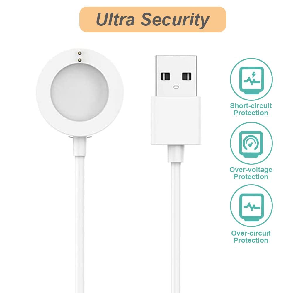 Charger For Fossil Gen 4/5/5E/6 & Michael Kors Smart Watch Charging Cable (3.3Ft/1M, White)