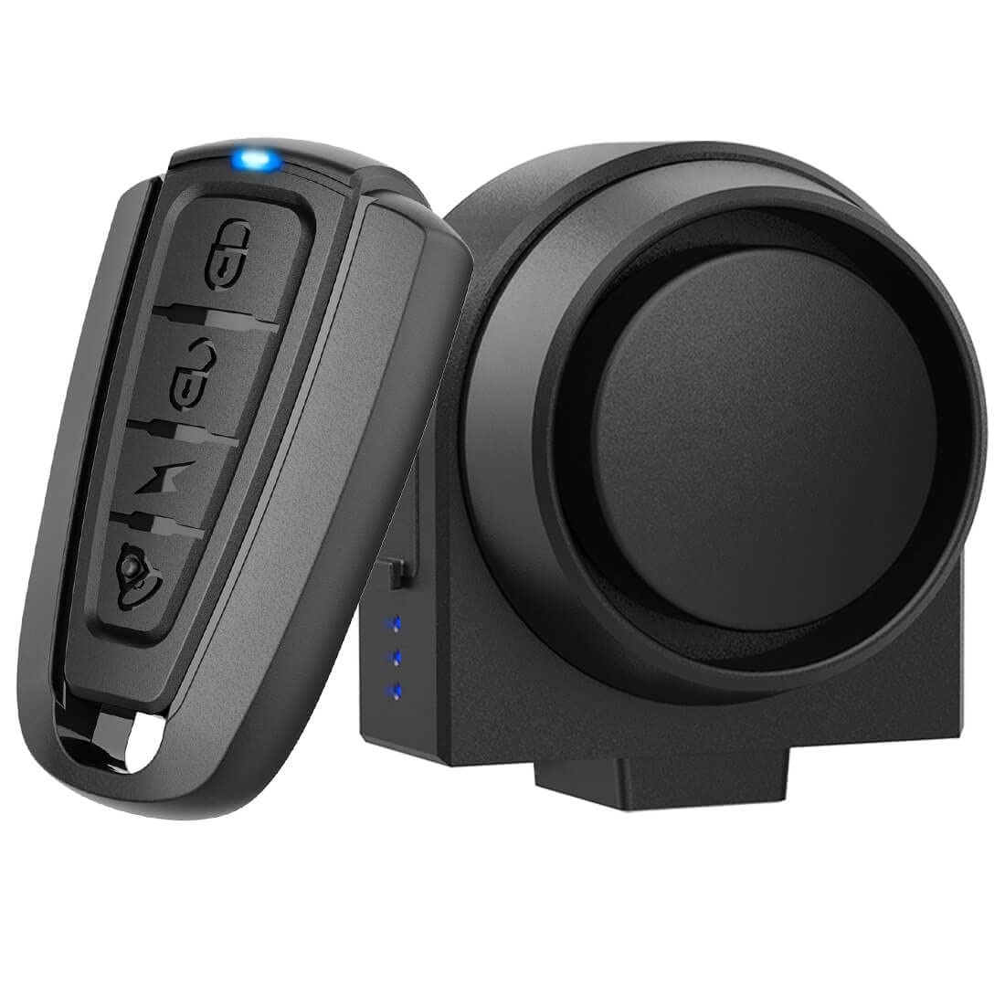 PADONOW Wireless Remote Bike Alarm: 115dB Super Loud Bicycle Vibration Motion Sensor Siren Anti Theft Security System Motorcycle