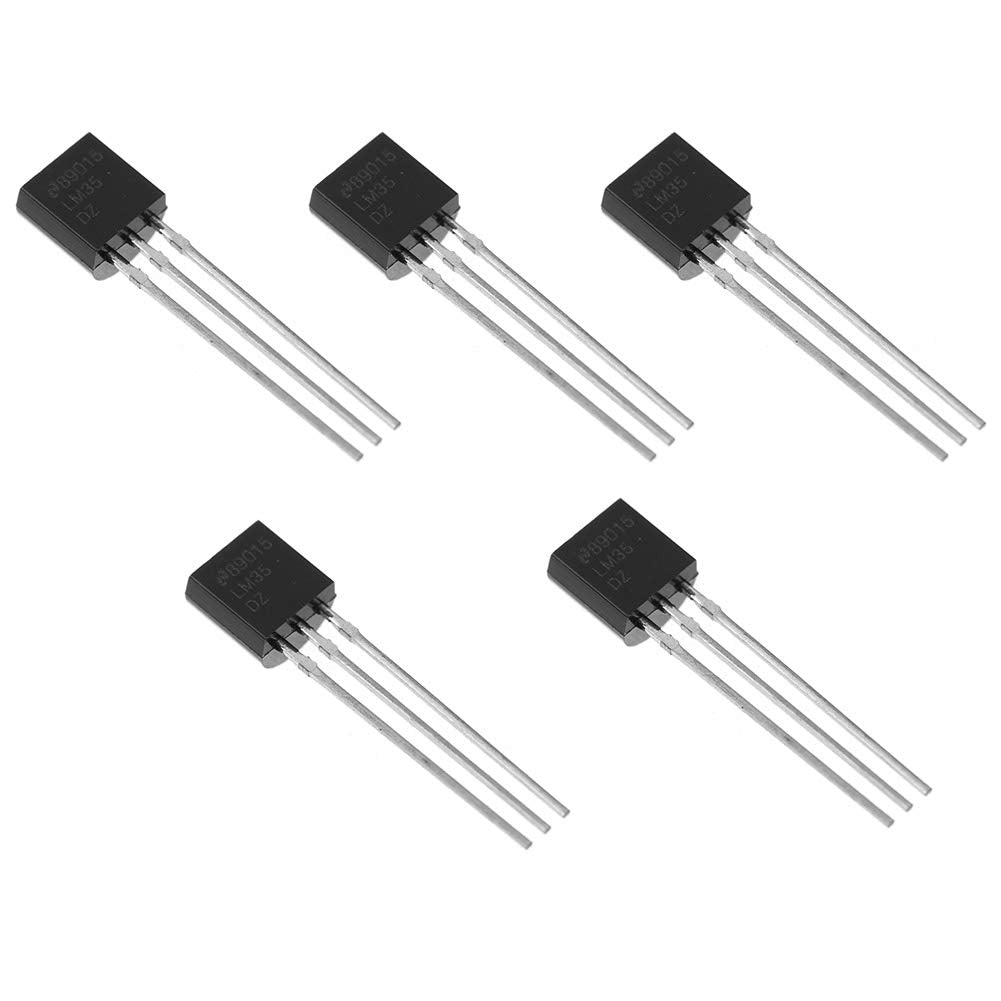 Bridgold 5Pcs Lm35Dz Lm35 Analogue Precision Centigrade Temperature Sensor Ic,To 92