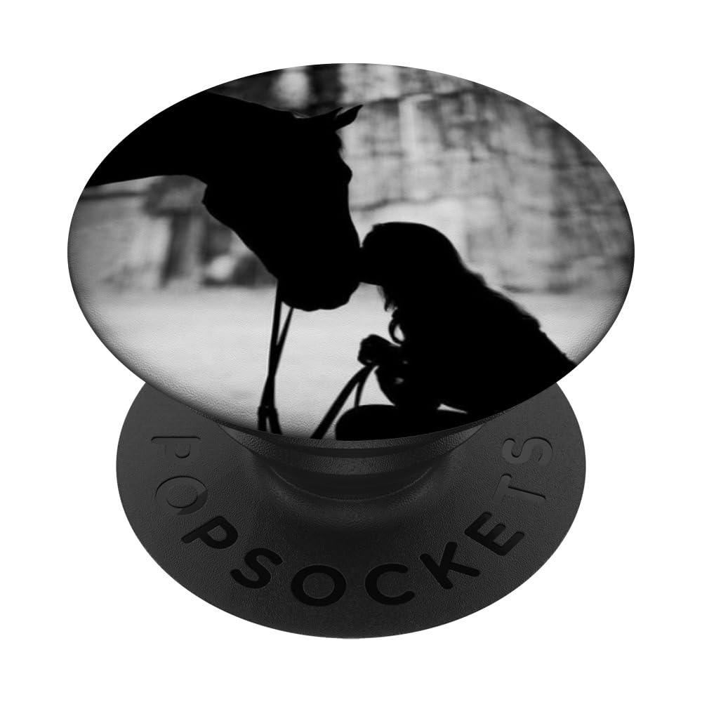 Horse Lover Gift - Just A Girl Who Loves Horses Popsockets Popgrip: Swappable Grip For Phones & Tablets Popsockets Adhesive Popg