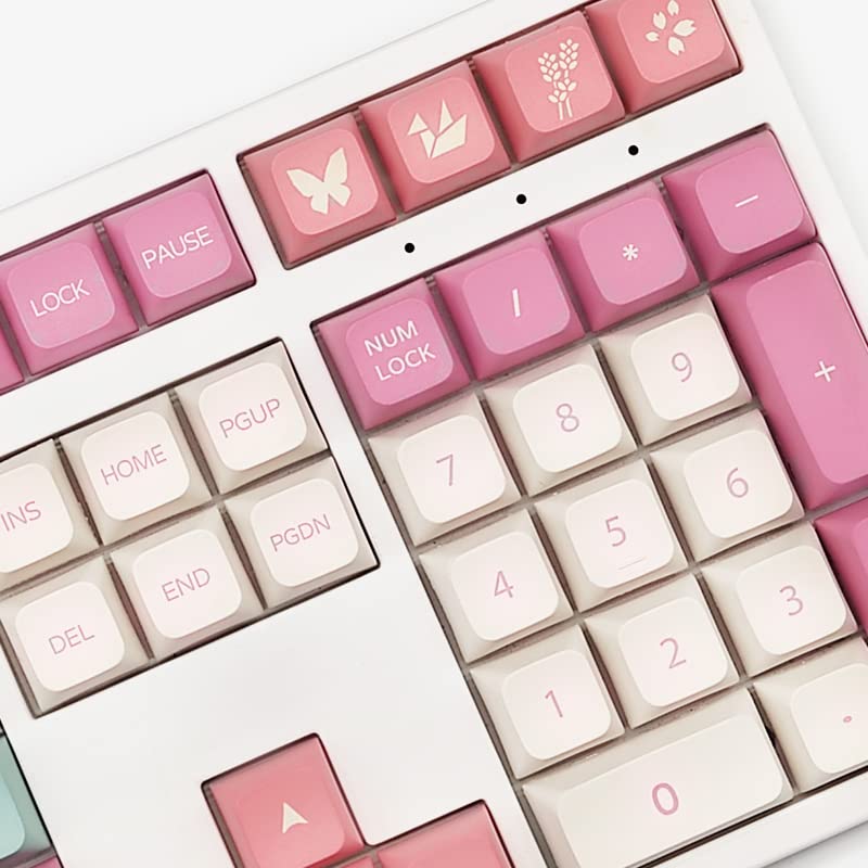 Ilycheegami Pbt Keycaps Xda Cute Pink Keycaps Dye Sublimation Universal Mechanical Keyboard Keycaps Compatible With Cherry Mx Sw