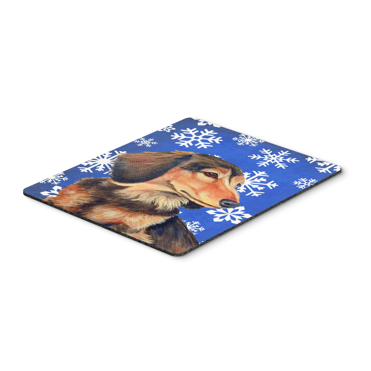 Carolines Treasures LH9301MP Dachshund Winter Snowflakes Holiday Mouse Pad, Hot Pad or Trivet for Home Office Gaming Working Co