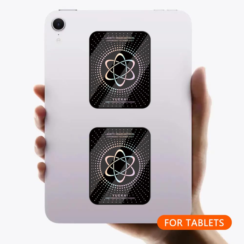 Emf Blocker For Cell Phones/Tablets/Laptops/Computer/Wifi/Tv/Electronic Devices, Shungite Protection Sticker, [Reusable], [Slim