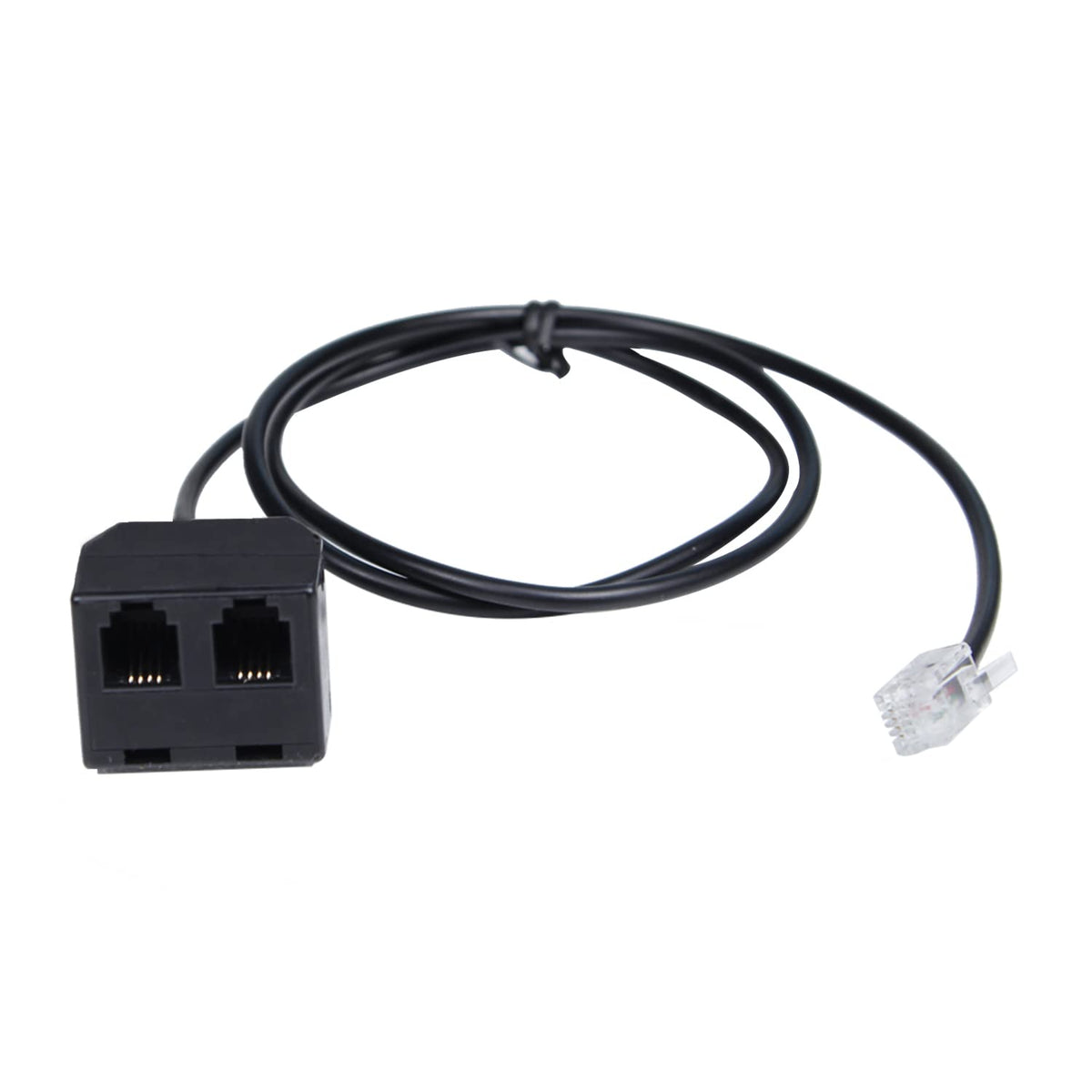 Telephone Training Adapter Y Splitter For Rj9 Headset Or Handset Phone Splitter Compatible With Cisco, Yealink, Avaya, Plantroni