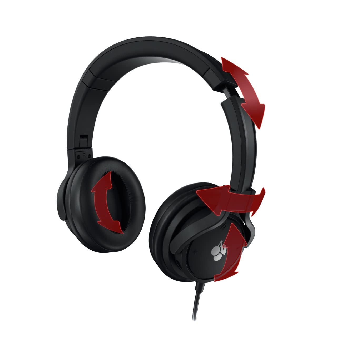 Cherry Hc 2.2 Wired Headset For Gaming & Multimedia Usb 7.1 Surround Sound Detachable Microphone Black 7 Foot Long Cord.