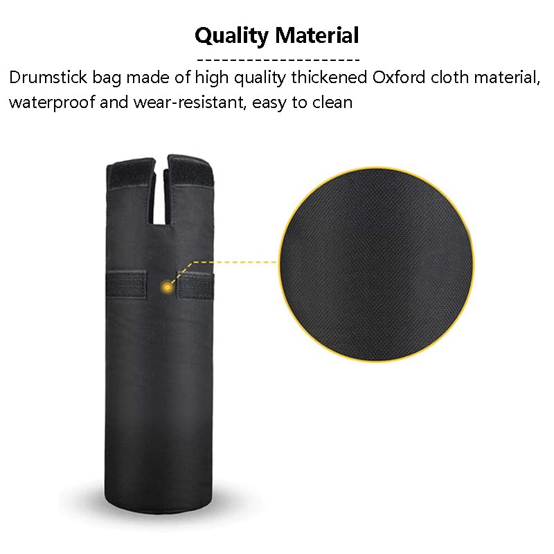 Drumstick Holder Large Capacity Oxford Cloth Drumstick Bag Quick Release Fixing Clip