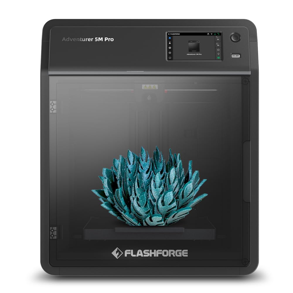 FLASHFORGE AD5M Pro 3D Printer - 600mm/s High-Speed Core XY, 1-Click Auto Leveling, =50dB Quiet Printing with Camera, 0.4&0.6mm 