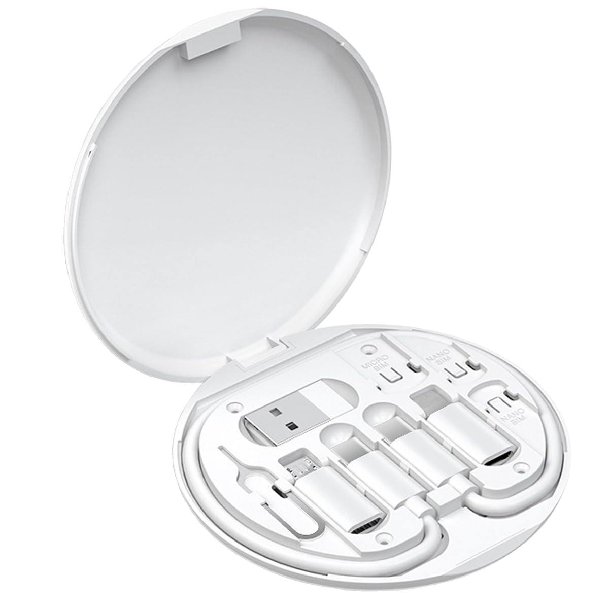 Multi Usb Charging Adapter Cable Kit, C To Ios Device Cable Box, Conversion Set Usb A & Type C To Male Micro/Type C/Ios Device,