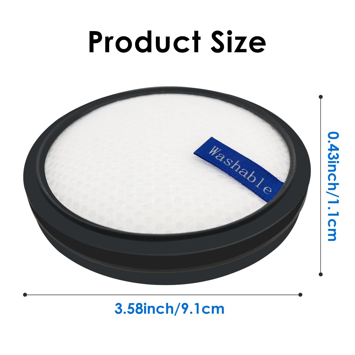 Hepa Filter Compatible With Prettycare P1 Pro/P2/P4/ W200/W300/W400 Cordless Vacuum Cleaner