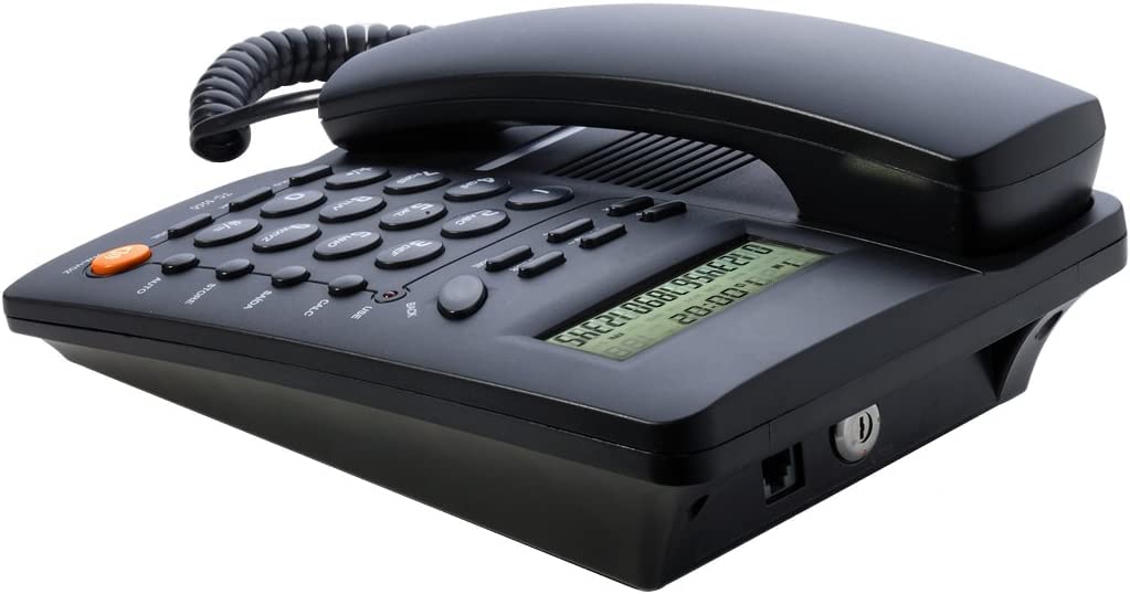 Corded Telephone, Tc 9200 Black Hands Free Caller Id Fixed Landline Telephone For Family/Business Office/Hotel