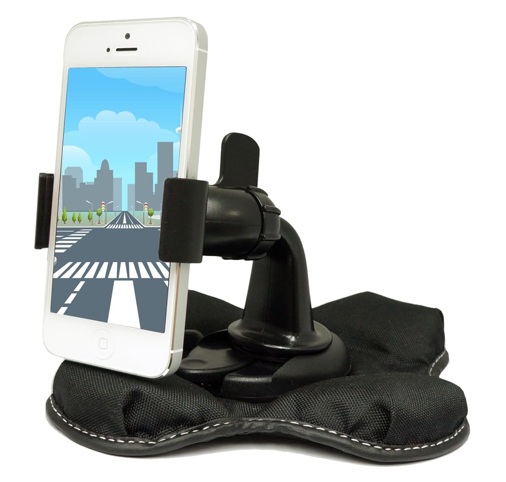 ChargerCity Claw-X Nonslip Smartphone Beanbag Friction Dashboard Mount for Galaxy S24 S23 i Phone 14 15 16 Pro MAX Ultra OnePlue