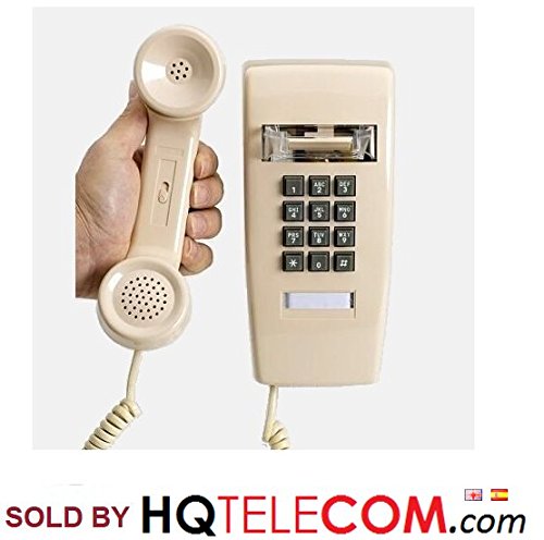 Industrial Wall Phone With Dialpad & Wallplate   Ash/Beige By Hqtelecom
