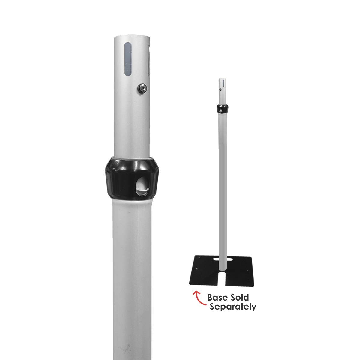 Urquid Linen, (6 10 Ft Tall Adjustable Upright Pipe And Drape Hardware For Event Decoration, Backdrops, Photobooths, Tradeshow