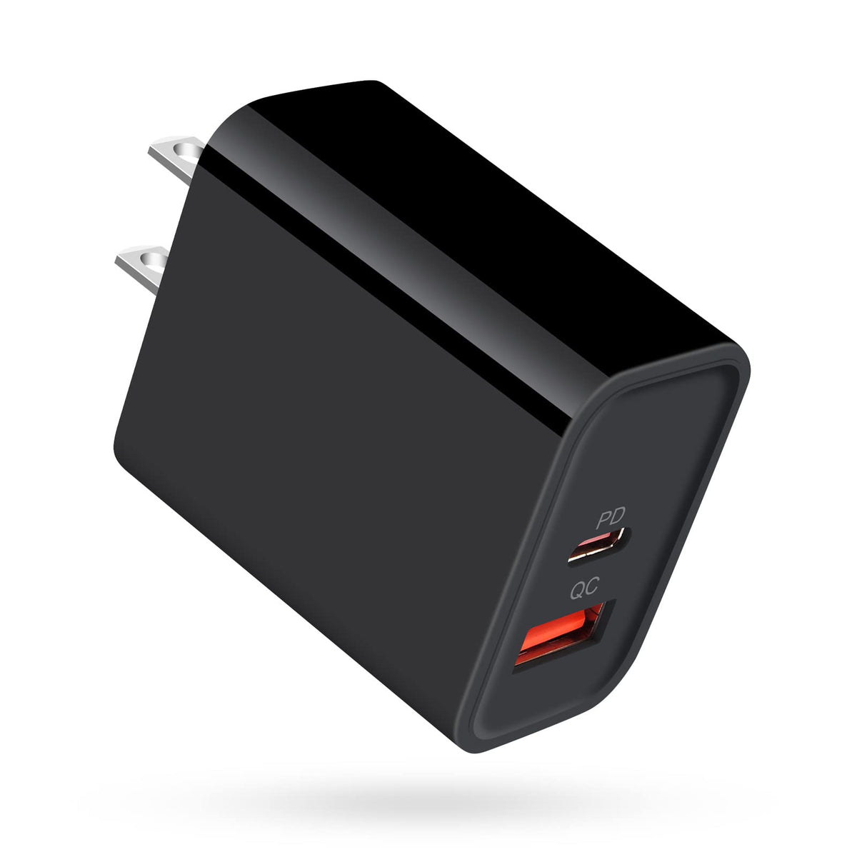 Usb C Charger Block, 20W Dual Port Pd Wall Charger For Iphone 14/13/12/11/Pro/Max/Mini, Usb C Power Wall Plug Adapter Fast Charg