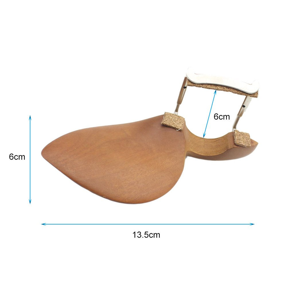 Alomejor Violin Chinrest Wooden Violin Chin Rest Bracket With Screws For 3/4 4/4 Violin Piano Accessories