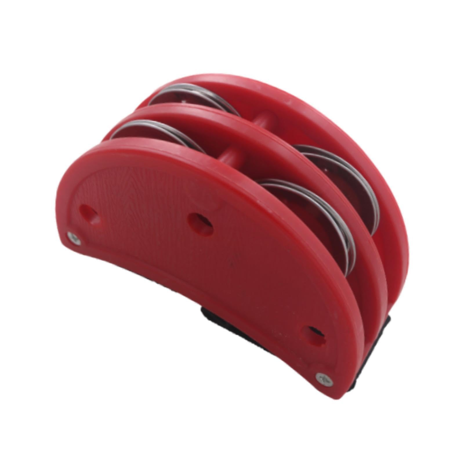 HEAVENGLOW Foot Tambourine Rhythm Foot Percussion for Drum Guitar Playing Banjo Ukulele Red|Tambourines|Musical InstrumentsGear