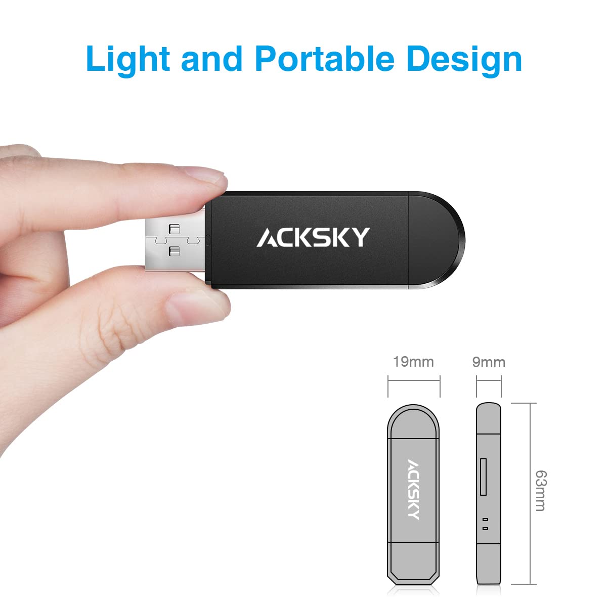 Sd Card Reader, Acksky 3 In 1 Micro Sd Card Reader Usb C Usb A Micro Usb, Memory Card Adapter Otg For Computer, Android, Laptop,