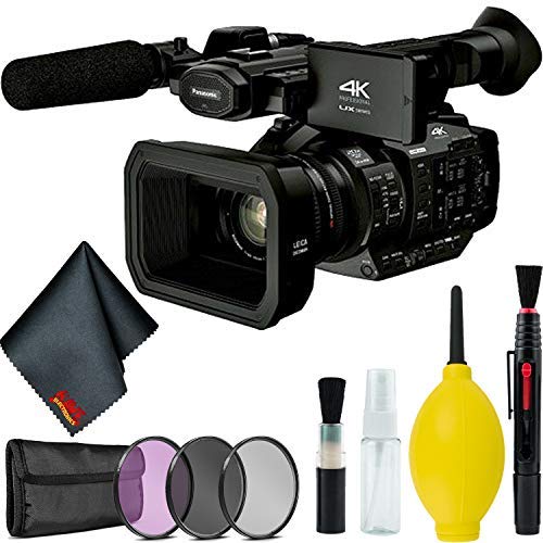 Panasonic Ag-Ux180 4K Premium Professional Camcorder Basic Bundle