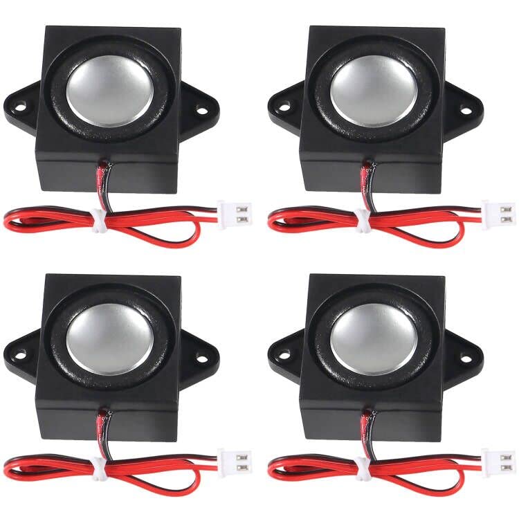 Dweii 4 Pcs 4 Ohm 3 Watt Mini Speaker 4Ohm 3W Loundspeaker Micro Speaker For Arduino With11Mm Line Length Jst Ph2.0Mm 2 Pin Term