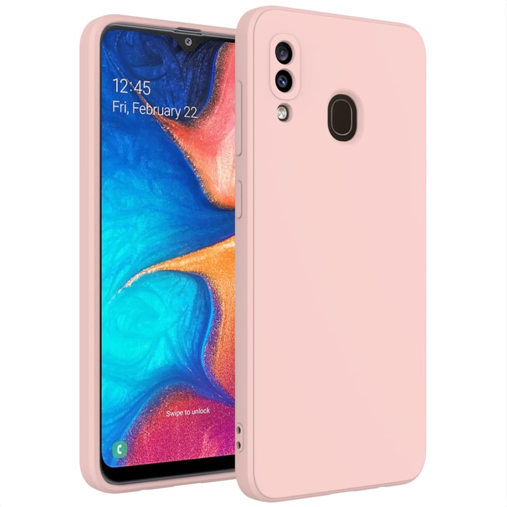 Wogroo For Samsung Galaxy A20 Case Pink, A30 Case Scratch Resistant With Soft Touch, Slim Thin Phone Cover For Samsung Galaxy A2