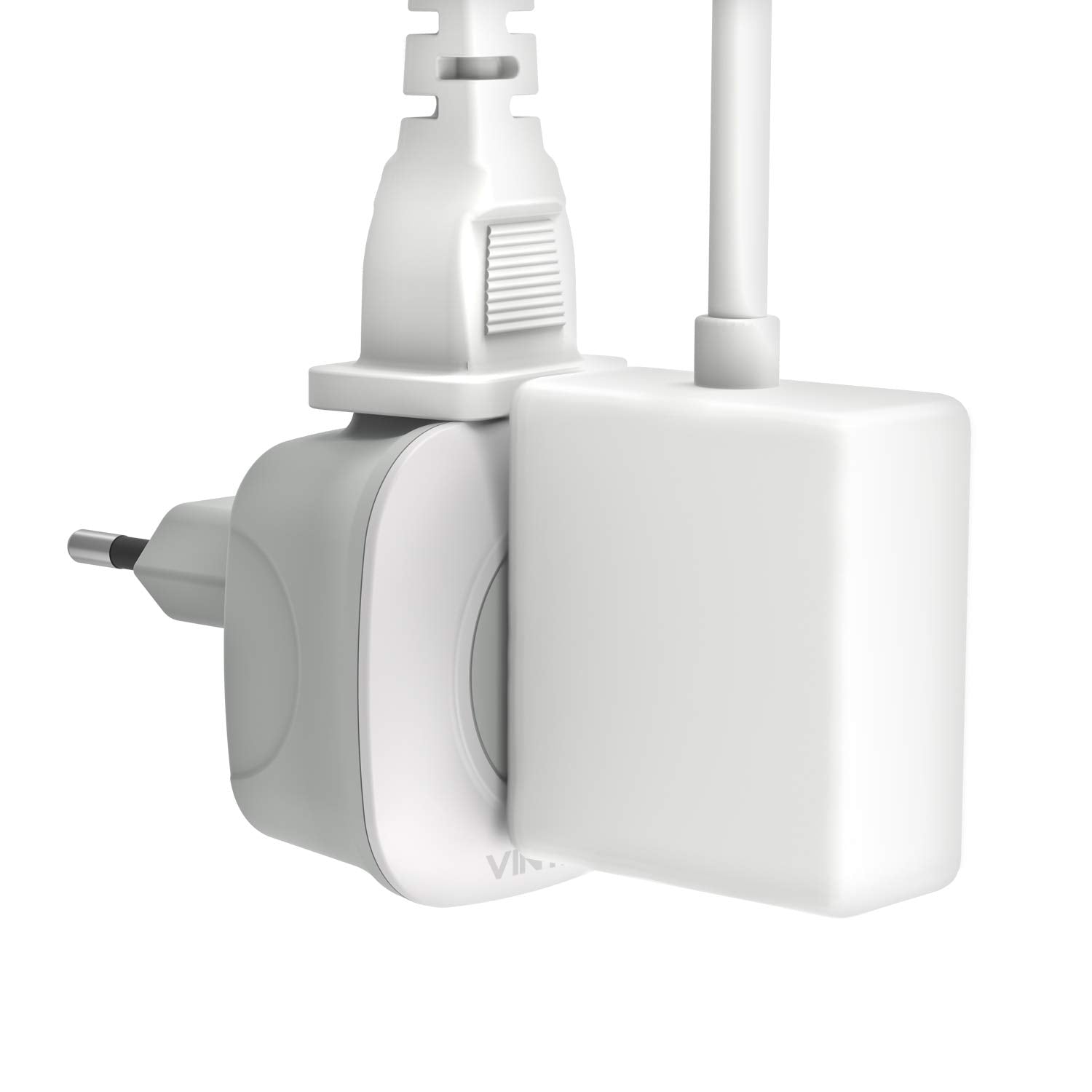 3 Pack European Travel Plug Adapter, Vintar International Power Plug Adapter With 2 American Outlets 2 In 1 Travel Essentials To